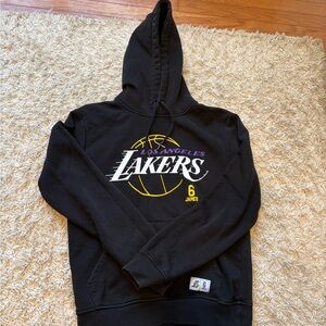 Los Angeles Lakers LeBron James NBA Hoodie Size Small